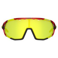 Okulary przeciwsłoneczne + 3 wymienne soczewki Tifosi Sledge. Czerwone okulary przeciwsłoneczne męskie TIFOSI, bez wzorów, sportowe. W wyprzedaży za 244.50 zł.