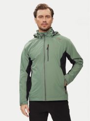 CMP Kurtka przeciwdeszczowa 34Z5147 Zielony Regular Fit. Zielone kurtki outdoor męskie CMP, m, bez wzorów, z syntetyku, bez kaptura, outdoorowe. Za 299.99 zł.