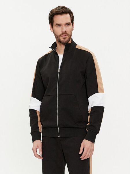 Boss Bluza Shepherd 50512683 Czarny Regular Fit. Czarne bluzy rozpinane męskie Boss, l, bez wzorów, z syntetyku, bez ramiączek, bez kaptura. Za 629.99 zł.