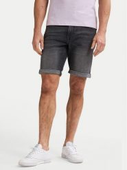 Petrol Industries Szorty jeansowe M-1050-SHO002 Szary Regular Fit. Szare szorty męskie Petrol Industries, bez wzorów, z bawełny. Za 149.99 zł.