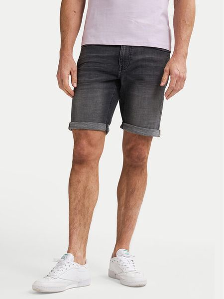 Petrol Industries Szorty jeansowe M-1050-SHO002 Szary Regular Fit. Szare szorty męskie Petrol Industries, bez wzorów, z bawełny. Za 209.99 zł.