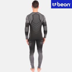 Zestaw termoaktywny Beon Skin Warp MEN Black&Grey (XL). Czarne bielizna termoaktywna męska Beon, m, bez wzorów, bez ramiączek. Za 151.14 zł.