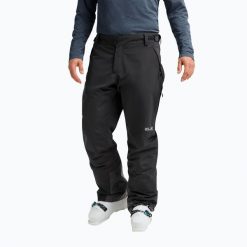 Spodnie narciarskie męskie Jack Wolfskin Flowline 2L Ins. Czarne spodnie narciarskie i snowboardowe męskie Jack Wolfskin, bez wzorów, narciarskie. Za 739.99 zł.