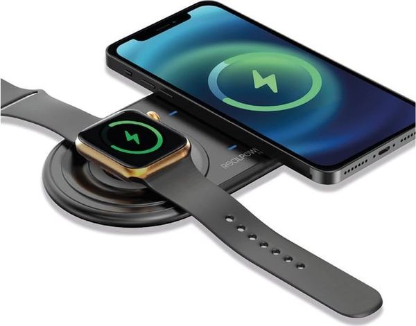 Ładowarka Triton RealPower ChargeAIR Duo Smartfon, Smartwatch Czarny USB Wewnętrzna. Czarne zegarki smartwatch TRITON. Za 278.99 zł.
