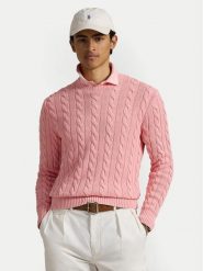 Polo Ralph Lauren Sweter 710965867004 Różowy Regular Fit. Czerwone kardigany męskie Polo Ralph Lauren, l, bez wzorów, z bawełny, bez ramiączek. Za 509.99 zł.