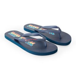 Japonki męskie Rip Curl Icons of Surf Bloom Open Toe. Niebieskie klapki i japonki męskie Rip Curl, bez wzorów. Za 67.99 zł.
