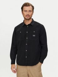 Guess Jeans Koszula M4YH37 WGCF1 Czarny Regular Fit. Czarne koszule męskie Guess Jeans, m, z aplikacjami, z bawełny, bez kołnierzyka, bez ramiączek. Za 229.99 zł.