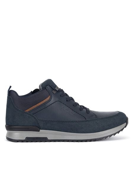 Rieker Sneakersy 16125-14 Niebieski. Niebieskie buty sportowe na co dzień męskie Rieker, m, bez wzorów, ze skóry, bez ramiączek, bez kaptura. Za 335.00 zł.