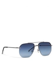 Trussardi Okulary przeciwsłoneczne TSM3024 Srebrny. Szare okulary przeciwsłoneczne męskie TRUSSARDI, bez wzorów, z tworzywa sztucznego, srebrne. Za 599.99 zł.