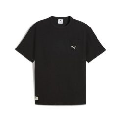 Męska koszulka PUMA Class Pinnacle o luźnym kroju PUMA. Czarne t-shirty sportowe męskie Puma, m, bez wzorów, sportowe, bez ramiączek. Za 129.00 zł.