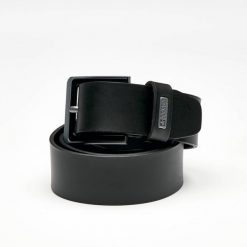 Czarny Skórzany Pasek Męski Big Star. Czarne paski męskie Big Star Accessories, bez wzorów, z jeansu, retro. Za 101.99 zł.