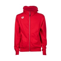 Bluza męska na basen Arena Team Hooded Jacket Panel. Czerwone bluzy nierozpinane męskie ARENA, m, bez wzorów, z kapturem. Za 366.00 zł.