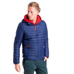 Męska kurtka Leone z kapturem i zamkiem Basic. Niebieskie kurtki męskie LEONE 1947 APPAREL, l, bez wzorów, z tkaniny, sportowe, bez ramiączek, z kapturem. W wyprzedaży za 279.50 zł.
