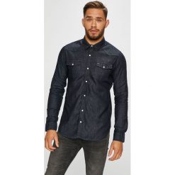 Tommy Jeans - Koszula. Czarne koszule męskie Tommy Jeans, z bawełny, z klasycznym kołnierzykiem, z długim rękawem. Za 299.90 zł.