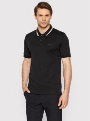 Boss Polo Panrose 38 50469360 Czarny Slim Fit. Czarne koszulki polo męskie Boss, l, bez wzorów, z bawełny, bez kołnierzyka, bez ramiączek. Za 479.99 zł.