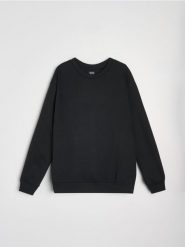 Bluza w stylu basic - czarny. Czarne bluzy nierozpinane męskie Sinsay, l, bez wzorów, bez ramiączek, bez kaptura. Za 29.99 zł.