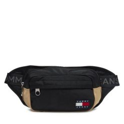 Nerka Tommy Jeans. Czarne saszetki męskie Tommy Jeans, bez wzorów, z jeansu, małe. Za 129.99 zł.