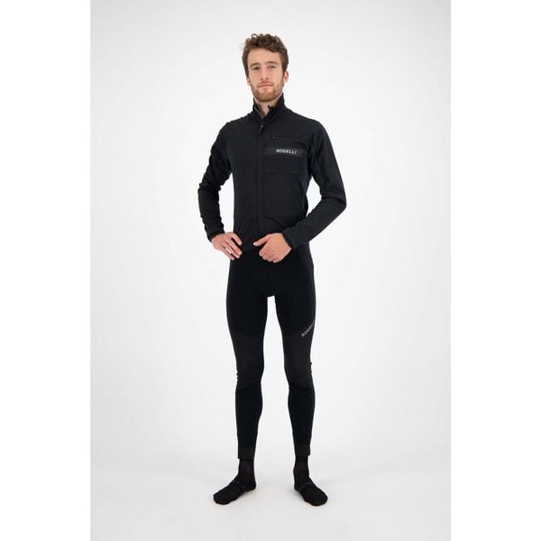 Softshellowa kurtka rowerowa męska Rogelli BARRIER. Czarne kurtki męskie Rogelli, l, bez wzorów, sportowe, bez ramiączek, bez kaptura. W wyprzedaży za 210.00 zł.