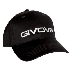 Czapka unisex Givova z logo na słoneczne dni. Czarne czapki męskie Givova, bez wzorów, z bawełny, sportowe. Za 126.99 zł.
