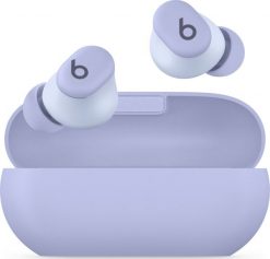 Słuchawki Apple Beats Solo Buds fioletowe (MUVX3ZM/A). Fioletowe słuchawki bluetooth Apple. Za 553.09 zł.