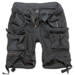 Szorty bushcraft męskie Brandit M65 Savage z Paskiem Vintage Czarne. Czarne szorty sportowe męskie Brandit, bez wzorów, vintage. Za 284.50 zł.