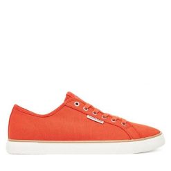Tenisówki Calvin Klein Jeans. Brązowe trampki męskie Calvin Klein Jeans, bez wzorów, z jeansu, bez zapięcia. Za 189.99 zł.