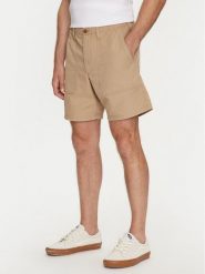Gap Szorty materiałowe 566347-02 Beżowy Regular Fit. Brązowe szorty męskie GAP, bez wzorów, z bawełny. Za 199.99 zł.