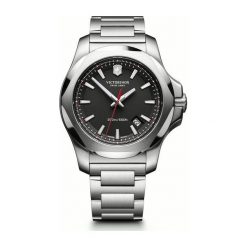 PROMOCJA ZEGAREK VICTORINOX SWISS ARMY I.N.O.X 241723.1. Czarne zegarki męskie VICTORINOX, z nylonu, szklane. W wyprzedaży za 1,750.00 zł.
