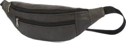 Beltimore Męska saszetka biodrówka nerka na pas regulowana czarna F49. Czarne saszetki męskie Beltimore, bez wzorów. Za 45.00 zł.