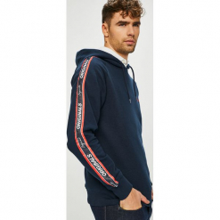 Jack & Jones - Bluza. Czarne bluzy nierozpinane męskie Jack & Jones, z bawełny. W wyprzedaży za 129.90 zł.