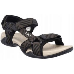 Sandały dla mężczyzn CMP Hamal Hiking. Czarne buty zimowe męskie CMP, bez wzorów, sportowe, bez obcasa, bez zapięcia. Za 139.00 zł.