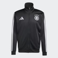 Kurtka dresowa piłkarska ADIDAS Niemcy. Kurtki męskie ADIDAS, xl, bez wzorów, z dresówki, sportowe, bez ramiączek, bez kaptura. Za 339.99 zł.