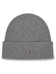 Tommy Hilfiger Czapka Flag AM0AM13586 Szary. Szare czapki męskie Tommy Hilfiger, na zimę, bez wzorów, z kaszmiru. Za 389.99 zł.