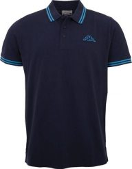 Kappa Kappa Polo Shirt 709361-19-4024 Granatowe L. Koszulki polo męskie Kappa, l, bez wzorów, bez kołnierzyka, bez ramiączek. Za 75.05 zł.