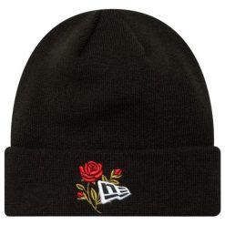Czapka dla dorosłych Rose Icon Cuff Knit Beanie Hat. Czarne czapki męskie New Era, bez wzorów, sportowe. Za 149.99 zł.
