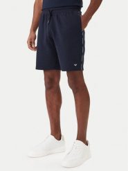 Emporio Armani Underwear Szorty sportowe EM000495 AF18887 UB102 Granatowy Regular Fit. Niebieskie szorty sportowe męskie Emporio Armani Underwear, bez wzorów, z bawełny, sportowe. Za 369.99 zł.