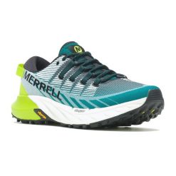 Buty do biegania męskie Merrell Agility Peak 4. Zielone buty do biegania męskie Merrell, bez wzorów, bez zapięcia, do biegania. Za 367.48 zł.