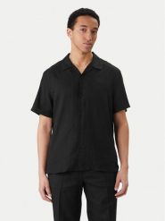 Calvin Klein Koszula LV04LF137G Czarny Relaxed Fit. Czarne koszule męskie Calvin Klein, m, bez wzorów, z syntetyku, bez kołnierzyka, bez ramiączek. Za 369.99 zł.