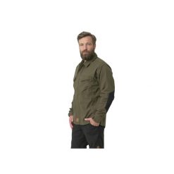 Koszula podróżnicza męska Helikon-Tex Woodsman. Zielone koszule męskie Helikon-Tex, m, bez wzorów, bez kołnierzyka, bez ramiączek. Za 314.99 zł.