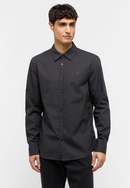 MUSTANG CANTON MĘSKA KOSZULA NA GUZIKI ELEGANCKA PIRATE BLACK 1015618 4088. Czarne koszule męskie Mustang, m, bez wzorów, bez kołnierzyka, bez ramiączek. Za 169.99 zł.