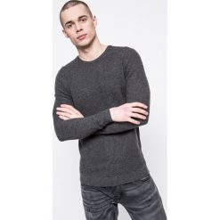 Kensington - Sweter. Szare swetry męskie Kensington, z dzianiny, z okrągłym kołnierzem, z krótkim rękawem. W wyprzedaży za 59.90 zł.