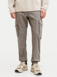 Jack & Jones Spodnie materiałowe Paul Flake 12139912 Szary Regular Fit. Szare spodnie na co dzień męskie Jack & Jones, bez wzorów, z bawełny. Za 269.99 zł.
