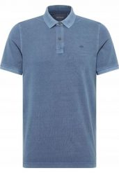 Męski T-Shirt Mustang Style Pablo PC Polo Insignia Blue 1016297 5230. Niebieskie koszulki polo męskie Mustang, l, bez wzorów, bez kołnierzyka, bez ramiączek. Za 99.99 zł.