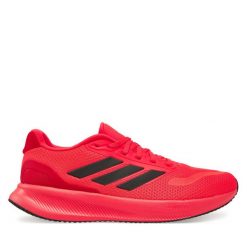 Buty do biegania adidas. Czerwone buty do biegania męskie ADIDAS, bez wzorów, bez zapięcia, do biegania. Za 279.99 zł.