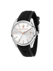 Maserati Zegarek Attrazione R8851151006 Czarny. Czarne, analogowe zegarki męskie maserati. Za 819.99 zł.