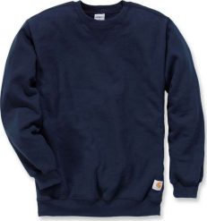 Carhartt Bluza Carhartt Midweight Crewneck New Navy. Niebieskie bluzy nierozpinane męskie Carhartt, m, bez wzorów, bez ramiączek, bez kaptura. Za 212.89 zł.