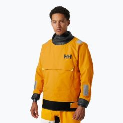 Kurtka żeglarska męska Helly Hansen Aegir Race Light Smock 2.0. Żółte kurtki męskie Helly Hansen, m, bez wzorów, sportowe, bez ramiączek, bez kaptura. Za 1,569.00 zł.