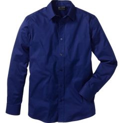 Koszula ze stretchem Slim Fit bonprix kobaltowy. Niebieskie koszule męskie bonprix, l, bez wzorów, z materiału, bez kołnierzyka, bez ramiączek. Za 74.99 zł.