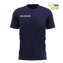 Bawełniana koszulka Givova Fresh Granatowa 2xl. Niebieskie t-shirty sportowe męskie Givova, xl, bez wzorów, z bawełny, sportowe, bez ramiączek. Za 52.75 zł.