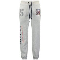 Spodnie dresowe Geographical Norway MUBBER EO-PR BLENDED GREY MEN 100 B67. Szare spodnie dresowe męskie Geographical Norway, bez wzorów, z dresówki. Za 129.00 zł.